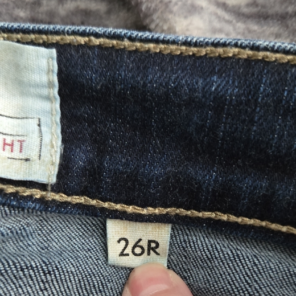 BKE Blue Straight Leg Jeans with Classic Fading - Picture 5 of 10